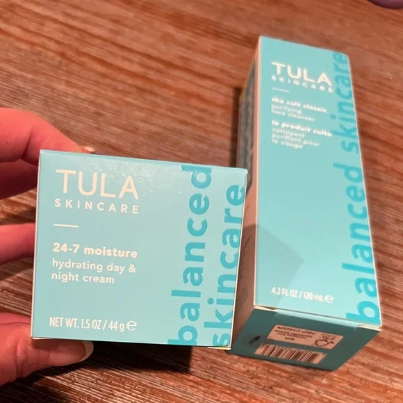 Tula Skincare Hydrating Cream and Cleanser Set - Teal - Picture 2 of 3